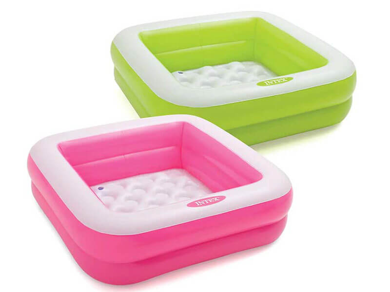 INTEX базен во розева или зелена боја со димензија 86х86 цм
