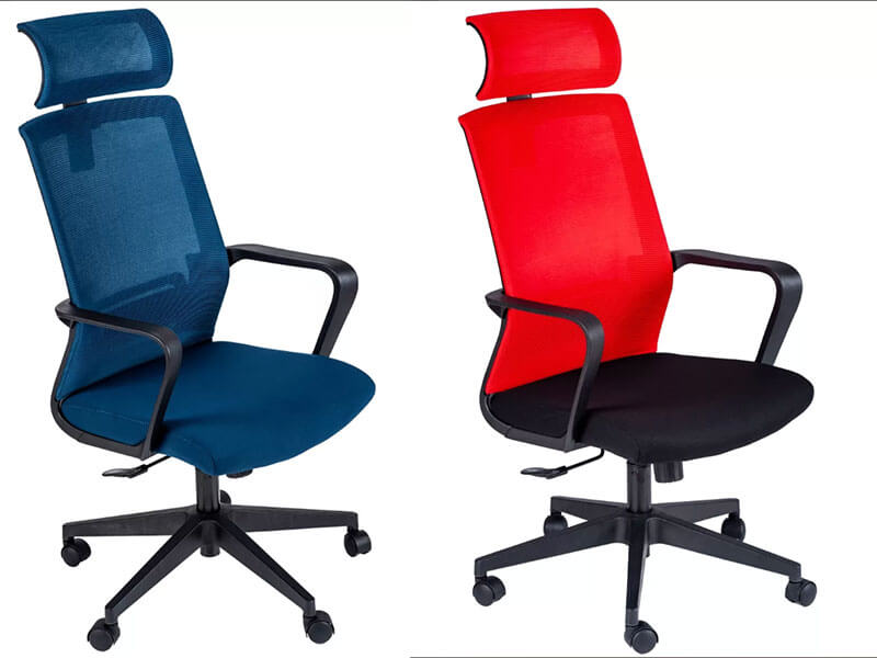 Eргономска канцелариска столица со модерен и иновативен дизајн - модел TORO HB BLUE & RED