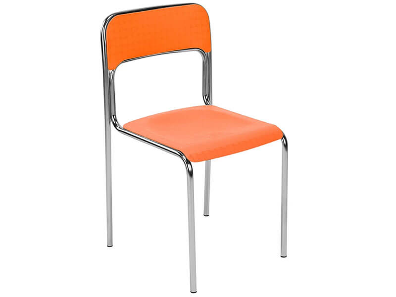 Висококвалитетен посетителски стол во боја по избор (портокалова, сина, сива, црвена и црна)- модел CORTINA 